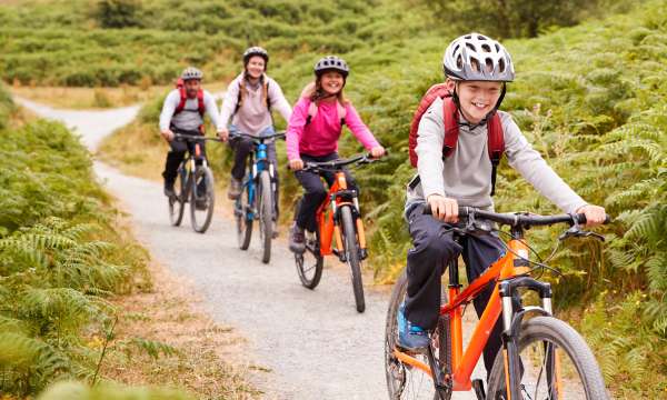 Group of Cyclists in Tarka Trail Concept