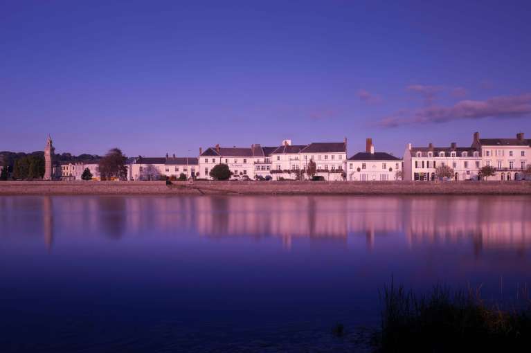 Imperial Hotel Exterior View from River Taw in the Evening