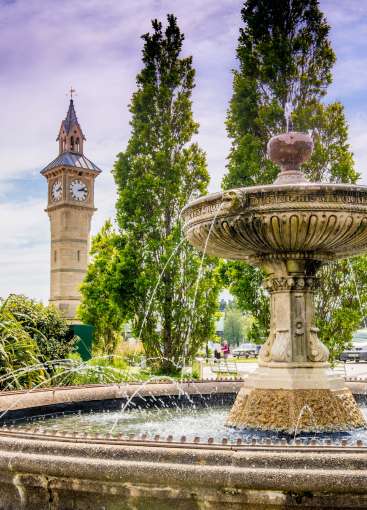 Fountain and Clock Tower on Barnstaple Square North Devon