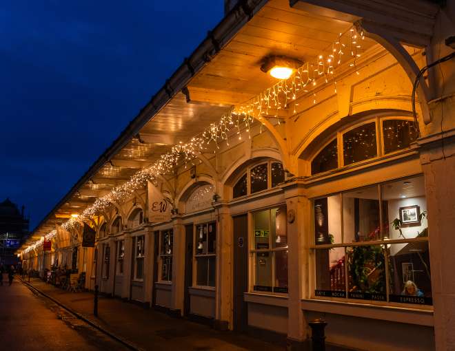 Butchers Row at Christmas