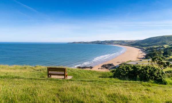 Bench Overlooking Putsburough Sands and Woolacombe