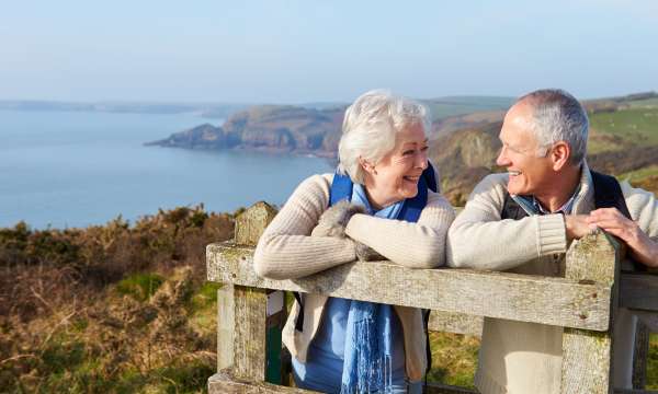 Senior Couple on Walking Holiday