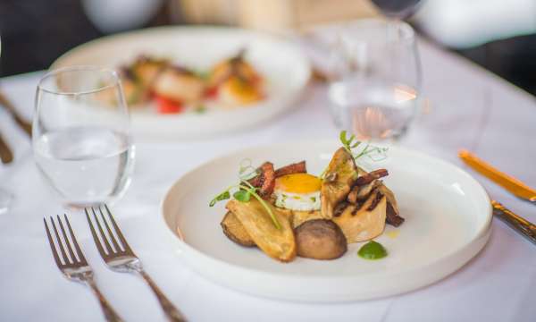 Wild Mushroom Sourdough Breakfast at Arlington Restaurant