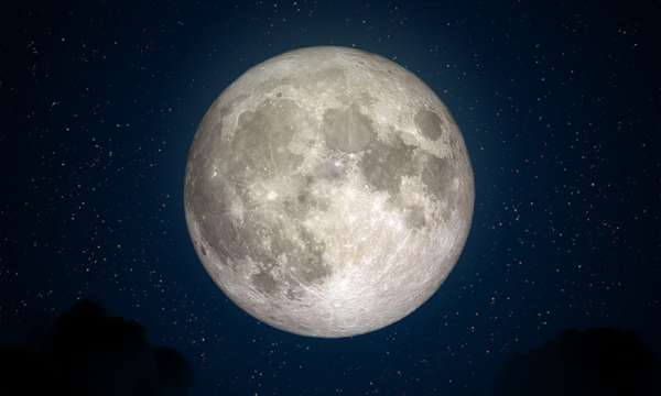 Moon in sky