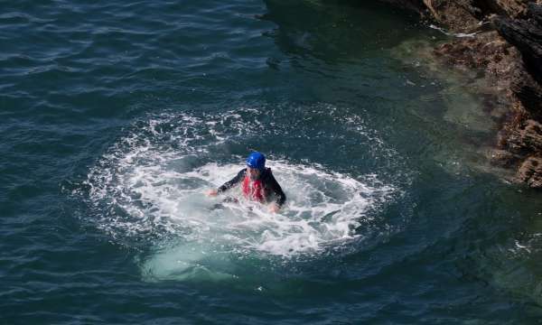 Person Coasteering 