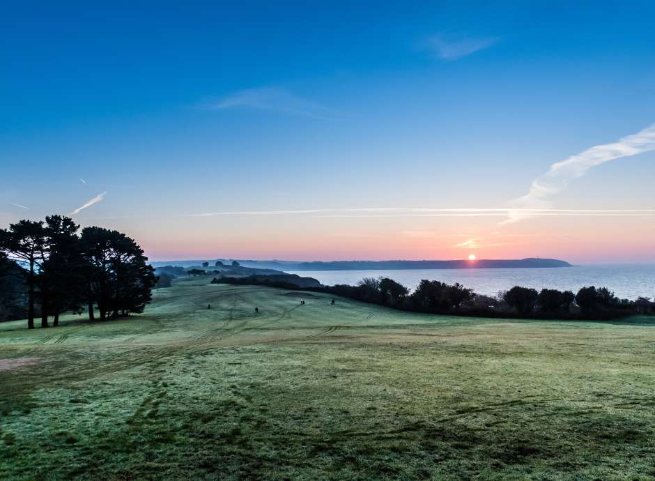 Carlyon Bay Golf Club 1st Tee and Sunrise