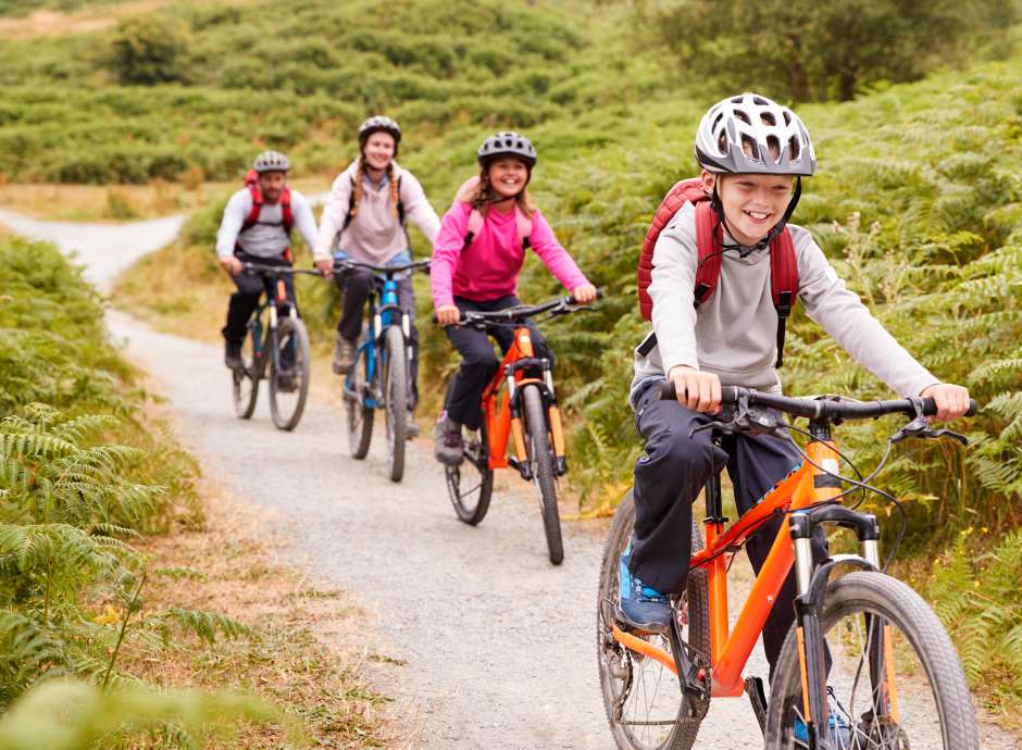 Group of Cyclists in Tarka Trail Concept