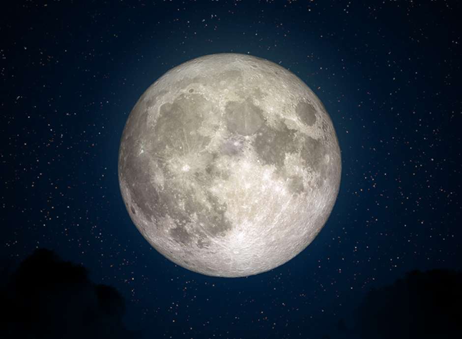 Moon in sky