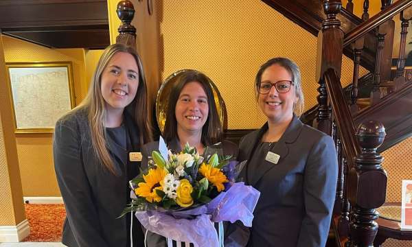 Kerry, Jolene and Kathy celebrating Jolene's 20 year service