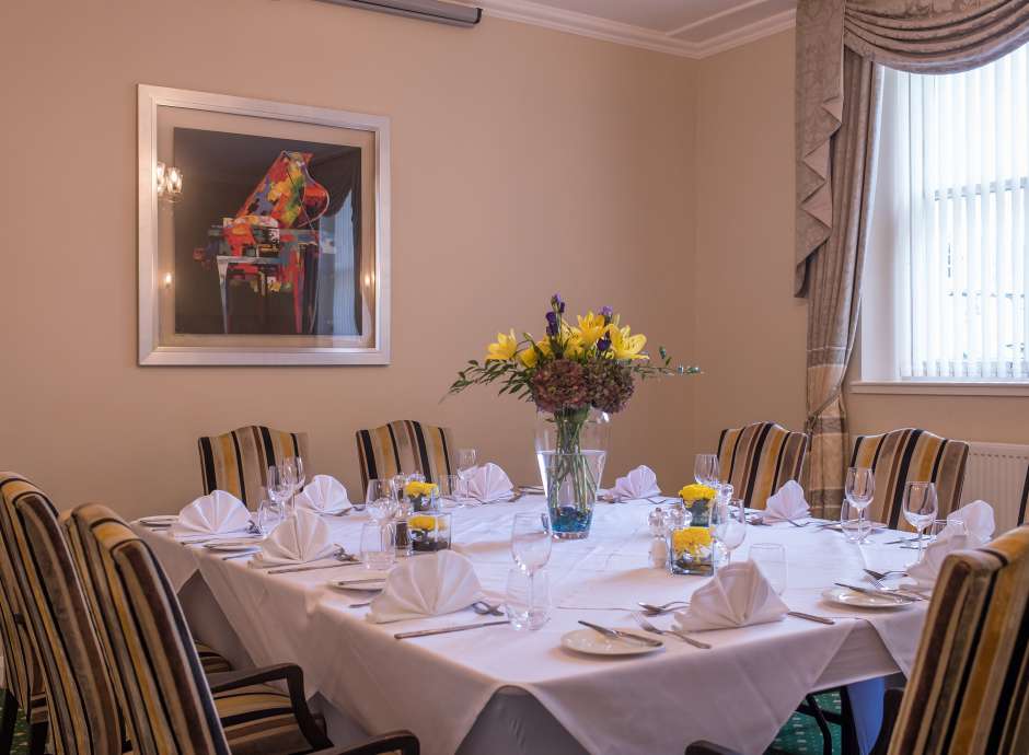 Grenville Room Decorated for an Event with Flowers